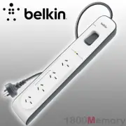 Belkin 4 Way Outlet Surge Plus Power Protector Board with 2M Cord Cable 525J