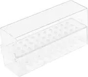 MUSISALY Nail Drill Bits Organizer Case Slots Transparent Storage Box for Manicure Accessories Professional Display Rack for Nail Drill Bits for Salon Home Use