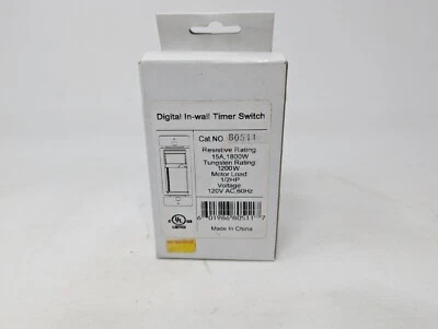 Morris Products 80511 7 Day Heavy Duty in Wall Timer