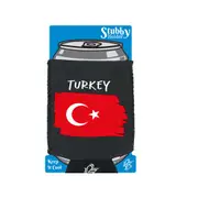 Turkey Country Flag Nationality - Stubby Holder With Base