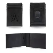 Vanderbilt Commodores Laser Engraved Black Front Pocket Wallet/Money Clip