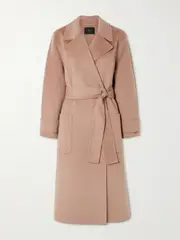 [Joseph] Joseph - Arline Belted Double-breasted Wool And Cashmere-blend Coat - Pink - FR 42 FR 42 Pink