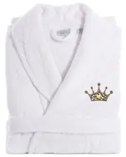 Linum Home Textiles Turkish Cotton Personalized Terry Bathrobe (Monogram A-Z)