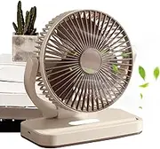Air Circulator Fan,USB Charging Quiet Circulating Fan for Desk - 360 Degree Rotation Cooling Appliance with 3 Speed Settings and Hook for Study Room, Bedroom
