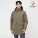 【Hilltop 山頂鳥】GORE-TEX 二合一防水透氣保暖蓄熱羽絨防潑可拆帽長版大衣外套 男款 灰卡｜PF21XM62ECNN