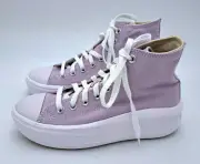 Converse Move Hi Sneakers CTAS Women 7.5 Pale Amethyst White Platform High Top