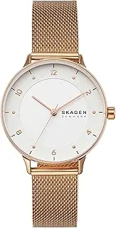 [SKAGEN DENMARK] Skagen Kuppel Lille or Riis Lille Minimalist Women's Watch with Stainless Steel Bracelet, Mesh or Leather Band