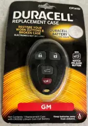 Duracell CP141D Replacement Key Fob Case for GM W/ CR2032 Battery
