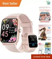 IP68 Waterproof Fitness Smart Watch with Bluetooth Calling and 105+ Sports Modes