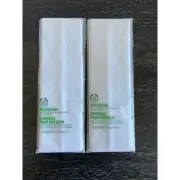 The Body Shop White towel Headband plain lot of 2 Discontinued spa band NWT