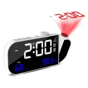 Projection Alarm Clock,Digital Clock with 180° Rotatable Projector and8205