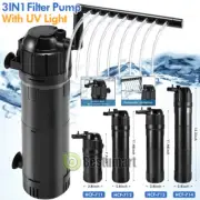 350Gal Aquarium Submersible Filter UV Sterilizer Light Pond Fish Tank Clean Lamp