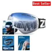 Premium Snowboarding Goggles - Anti-Fog, UV400 Protection & Detachable Lens