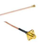 RG178 IPX U.FL to SMA FEMALE FLANGE Coax RF Cable USA-Ship