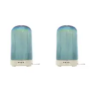 2x Gibson Gifts Aroma Dome Humidifier Aromatherapy Mist Diffuser 16cm Stars