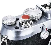 JJC Soft Release Button for Fujifilm Fuji X100VI X100V X-T5 X-T4 X100F X-T30 II X-T20 X-T3 X-T2 X-PRO2 XPRO-1 X100T X-E3 X-T10 X100 X100S X-E2S Leica Q3 Sony RX10 IV III II RX1RII RX1R RX1 - GR Brown