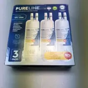3 Pack Pureline PL-4600 Refrigerator Water Filter Cartridge Replacement 200 Gal