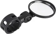 Baxnore Cycle Rearview Mirror, 360 Degree Rotatable Handlebar Mirror with Flexible Silicone Band, Wide Angle Glass for Road Mountain Cycling