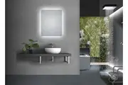 600*750mm Sharpe Edgd 3 Color Lighting Backlit LED Mirror Touch Sensor Switch Defogger Pad Wall Mounted Vertical or Horizontal