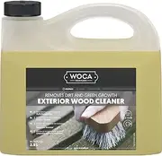 WOCA Denmark - Exterior Wood Cleaner - Removes Dirt and Green Growth (1 Liter)