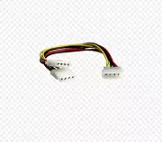 4-Pin Molex Male to 2x Female Molex Y Splitter 6" (2 Pcs.)