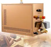 8KW Steam Sauna Generator Kit, Shower Steam Generator with Self-draining Sytem, LED Digital Controller for 6.5 M³ Space- Automatic Thermostat 35-55℃, Suitable for Sauna/Shower/Bath/SPA 7KW