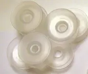 60 Clear EZ-BOB Flexible Plastic BOBBINS to hold cord KUMIHIMO Braiding 1-3/4