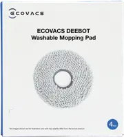 Ecovacs DEEBOT Washable Mopping Pad 4Pk for X5 Series