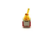 MINI GOLD TOGGLE SWITCH DPDT ON-ON FOR PHASE SWITCHING AND COIL TAPPING