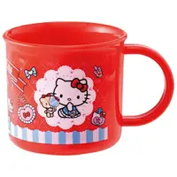 在飛比找樂天市場購物網優惠-小禮堂 Hello Kitty 日製 單耳塑膠杯 兒童水杯 