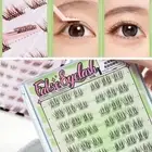 Natural Mink Lashes Extensions Dark Brown Brown Lash Clusters Eye Makeup Tools