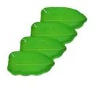 Melamine Banana Leaf Shape Dessert Plates 11 inch [Set of 4 Pieces] [Green]