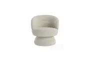 Brosa Dame Swivel Accent Chair (Ivory)