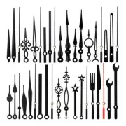 Wall Clock Hands Repair Parts Tools Hour Minutes Hand Second Clock 14pcs