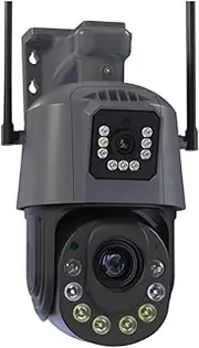 8MP Dual Lens WiFi PTZ Security Camera Outdoor 30X 50X Optical Zoom Human Detection Color Night Vision Video Surveillance Camera(A/U,6MP Add 128G Card)