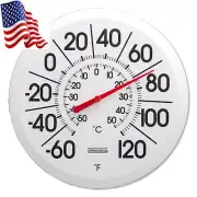 Indoor Outdoor Big and Bold Thermometer with Mounting Bracket, Easy to Read Num