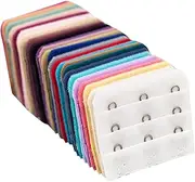 [GLSTOY] 30pcs Bra Extender Hook Bra Strap Extenders for Women Stretchable Extension Hooks for Maternity Comfortable Buckles Random