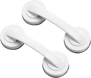 2*Punch-Free Suction Cup Handle Small Door and Window Handle Glass Sliding Door Kitchen Cabinet Door Refrigerator Handle (Color : White, Size : 190 * 62mm)