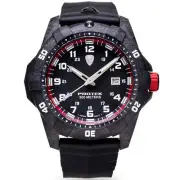 ProTek Carbon Dive 1000 Series Tritium Black Red Watch - Brand New