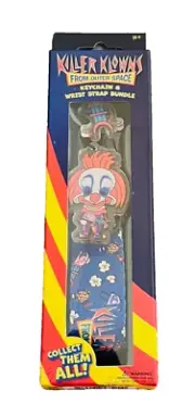 NEW Killer Klowns From Outer Space RUDY Keychain & Wrist Strap Bundle