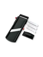 Shimomura - Vegetable Slicer, Julienne, Mandolin, Wide Black 76mm