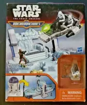 Star War The Force Awakens MicroMachines R2-D2 Chewbacca Snowspeeder PlaySet TS