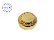 Single Left Side Hex Cut Gold Knock-Off Spinner for Lowrider Wire Wheels