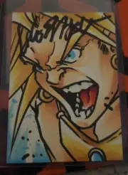 Vic Mignogna "Brolly" Signed BROLLY Dragon Ball Z ORIGINAL ART CARD JONNY SEGURA