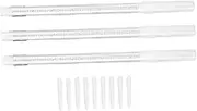 Baluue 3Pcs White Marker Eraser Pen for Women Portable Makeup Corrector for Eyebrows Eyeliner and Lip Makeup Creative and Durable Cosmetic Remover