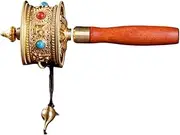 Hand Cranking Buddhist Prayer Wheel Hand Held Prayer Wheel Buddhist Prayer Wheel an Ultra-Smooth and Silent Hand-cranked Sutra Wheel