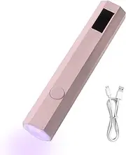 UV Nail Lamp | Small Gel Polish UV Lamp Light,LED Display, Rechargeable Dryer with 2 Timers for Fast Nail Extension, Rhinestone Glue Decoration