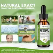 60ML Soursop Liquid Drops Soursop Leaf Vitamin Immune Boost GutHealth AUAU-