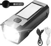 Cycling Lights for Night Riding - Night Cycling Solar USB Rechargeable Lights,High-Brightness Illumination Rain-Proof Lamp, Safety Equipment for Adventure, Fitness, Traveling