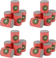 WALWAL 24Pcs Soft Bullet Target, Bullet Dart Target - Foam Shooting Game, Compatible for NERF N-Strike Blasters Guns(Red)